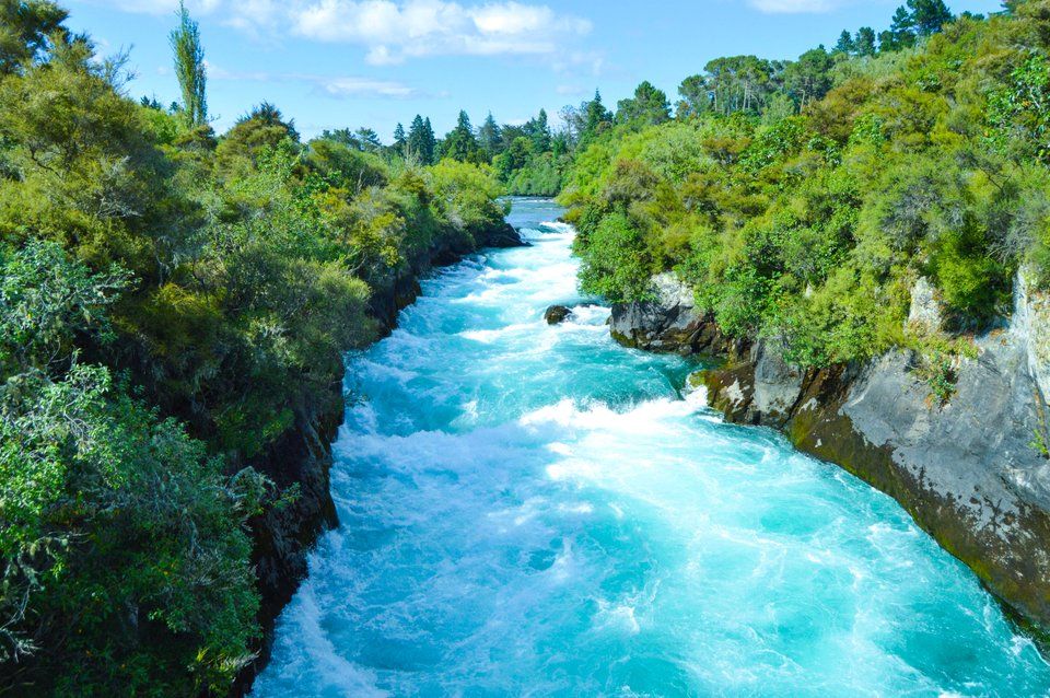 3rd Stop At: Huka Falls Rd, Taupo, Hinuera New Zealand